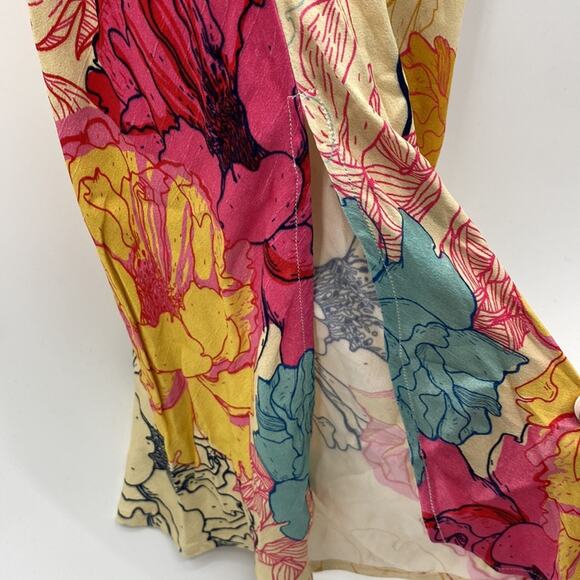 NWT CONDITIONS APPLY Stunning Ruffled Floral Maxi Dress M - Picture 12 of 14